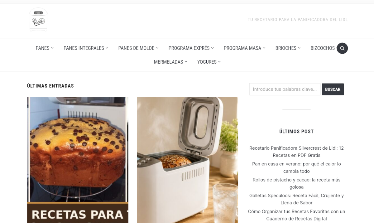 Recetas Panificadora Lidl
