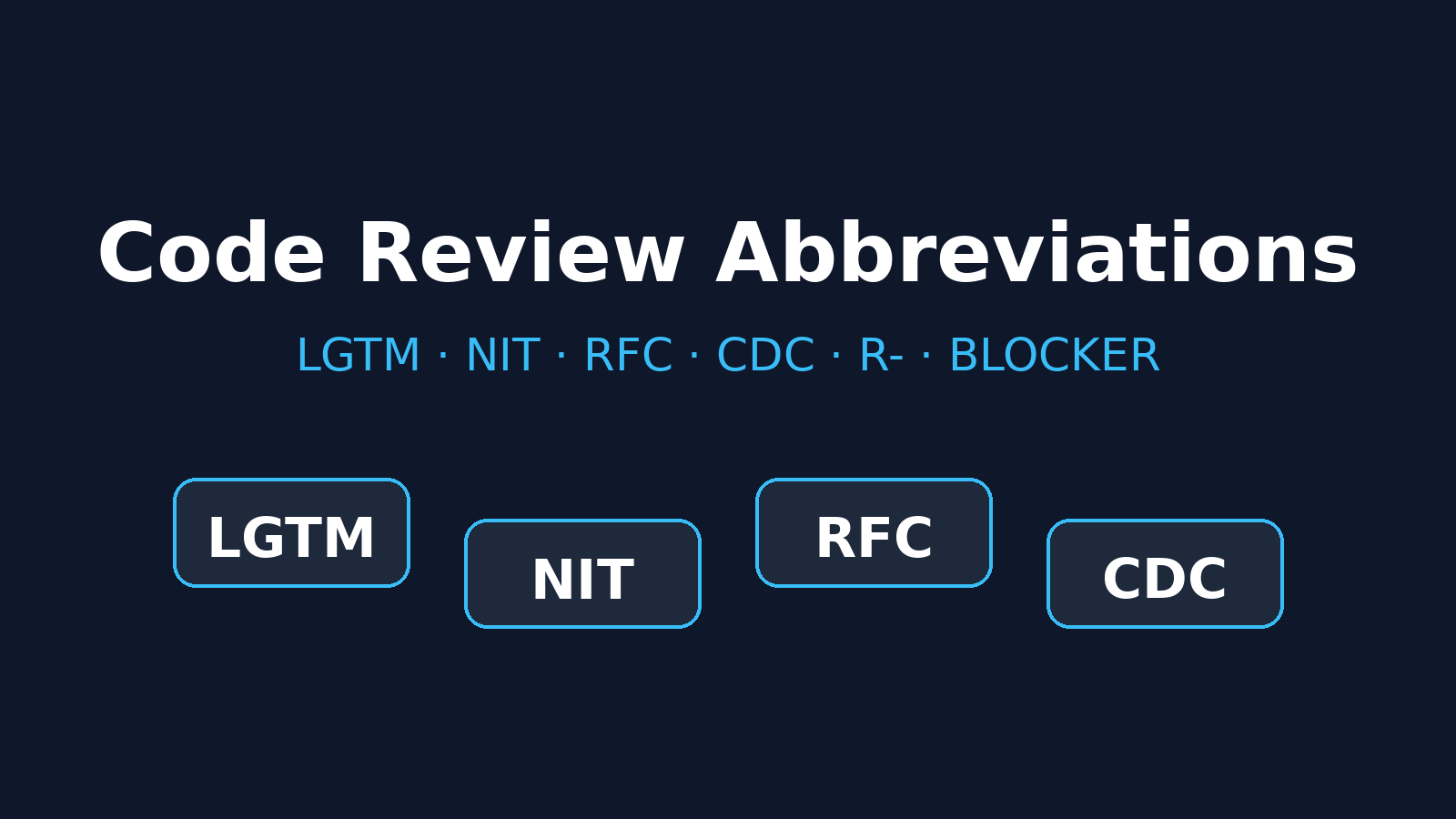 Guía definitiva de abreviaturas en Code Reviews Image
